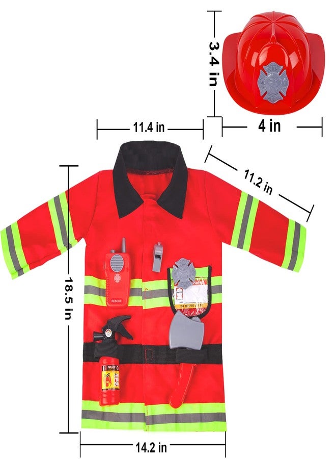 Liberry Fireman Costume for Kids 3 4 5 Years Old, Firefighter Tools with Fire Extinguisher, Pretend Play Toy Gift for Toddler Boys & Girls - Image 5